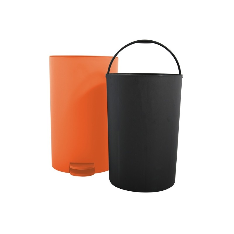 Papelera con pedal PP OSAKI 3L Naranja mate MSV