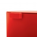 Poubelle à  pédale OSAKI 3L Rouge mat MSV