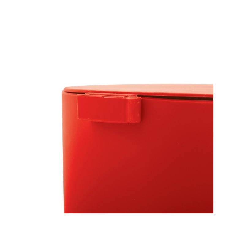 Poubelle à  pédale OSAKI 3L Rouge mat MSV