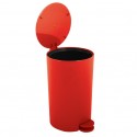 Pattumiera a pedale PP OSAKI 3L Rosso opaco MSV