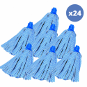 Lot de 24 franges en coton blanc 250g