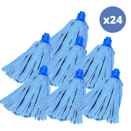 Lot de 24 franges en coton blanc 250g