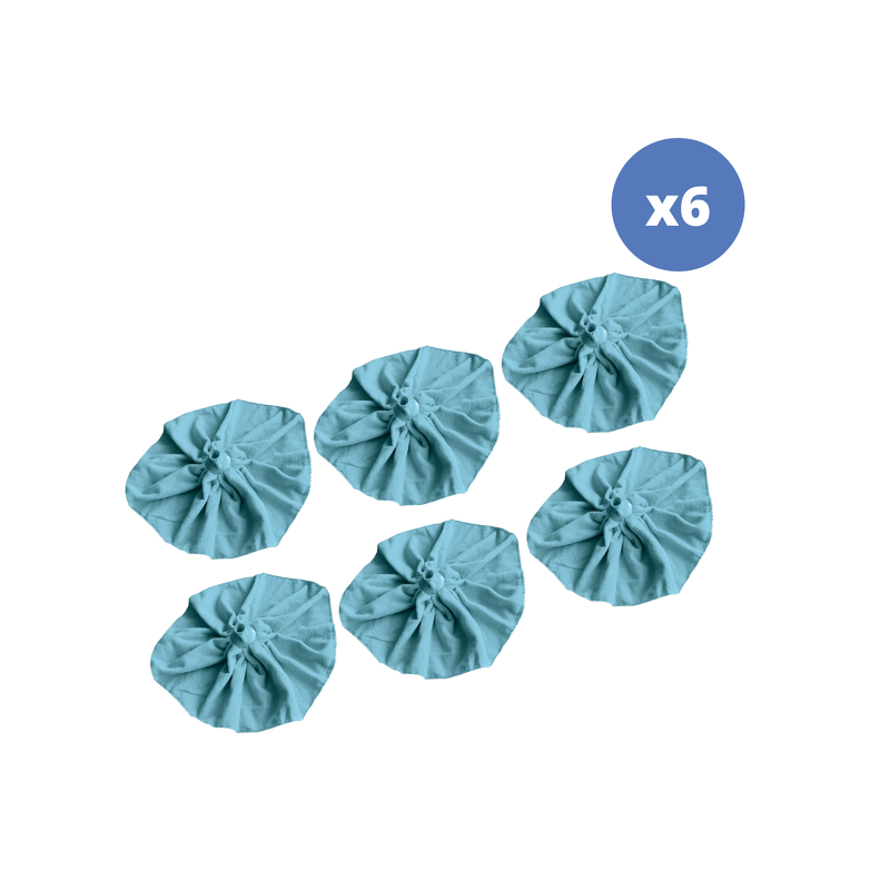 Set mit 6 Mikrofaser-Moppfransen