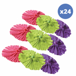 Set mit 24 Mikrofaser-Moppstreifen