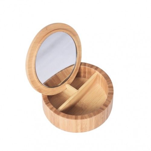 Miroir & Boîte à bijoux Bambou ovale ALAIS Spirella