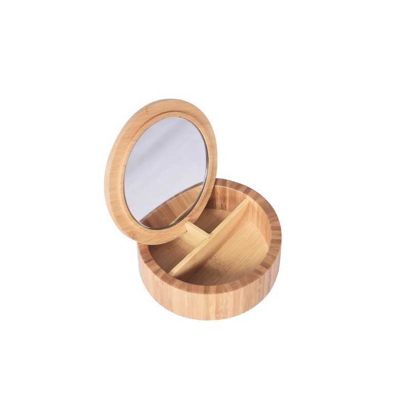 Miroir & Boîte à bijoux Bambou ovale ALAIS Spirella