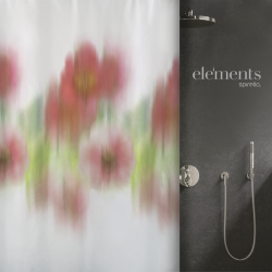 Polyester Shower curtain FIOR 180x200cm Motis flowers Elements by Spirella