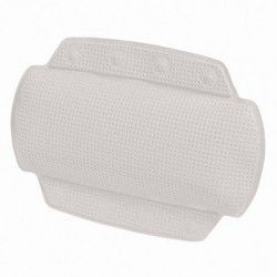 Cojín  cabeza de bañera de PVC ALASKA 32x23cm Blanco Spirella