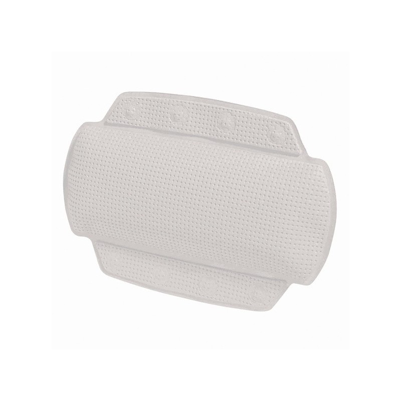 Cojín  cabeza de bañera de PVC ALASKA 32x23cm Blanco Spirella