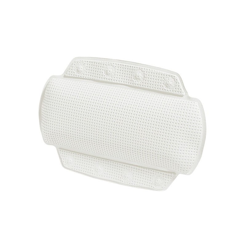 Cojín  cabeza  de bañera de PVC ALASKA 32x23cm Blanco Spirella