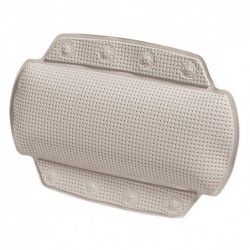 Cojín  cabeza de baño de PVC ALASKA 32x23cm Topo Spirella