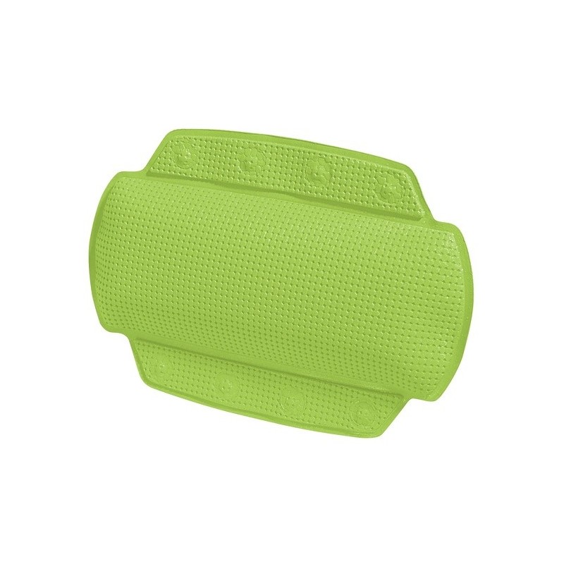 Cojín  cabeza de baño de PVC ALASKA 32x23cm Verde kiwi Spirella