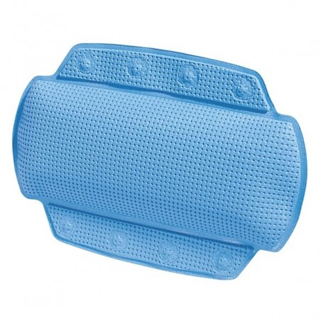 Cojín  cabeza de baño de PVC ALASKA 32x23cm Azul claro Spirella