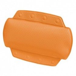 Cojín  cabeza de bañera de PVC ALASKA 32x23cm Naranja Spirella