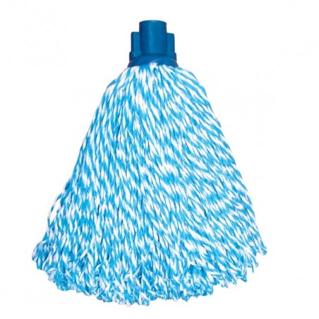 Lot de 24 franges à  serpillière de rechange en microfibre Bleu