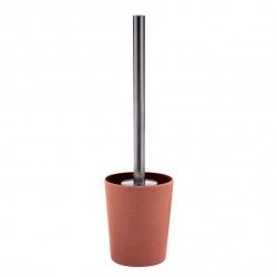 Escobillero con soporte de Fibra de Bambú TAKEO Terracota Spirella