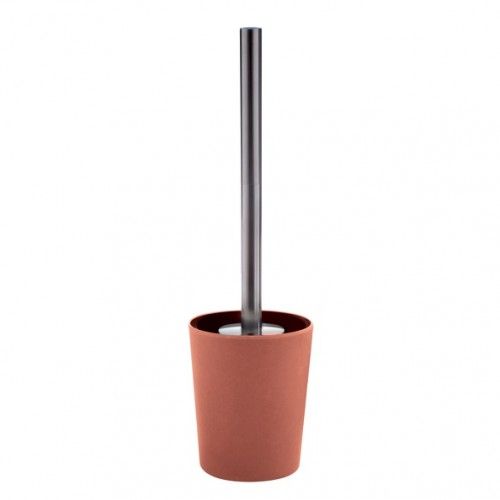 Toilet brush with Bamboo Fiber holder TAKEO Terracotta Spirella