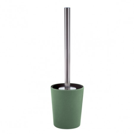 Escobillero con Soporte de Fibra de Bambú TAKEO Green Basil Spirella