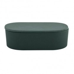 Caja de Algodón Fibras de Bambú TAKEO Spirella Verde Oscuro