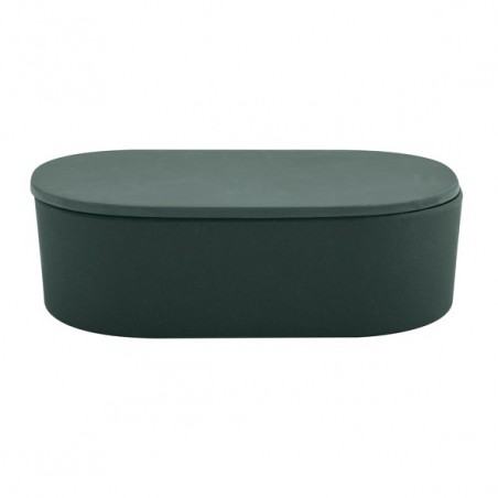 Caja de Algodón Fibras de Bambú TAKEO Spirella Verde Oscuro
