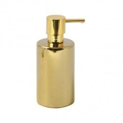 Dispensador de Jabón Cerámica TUBO Oro Brillante Spirella