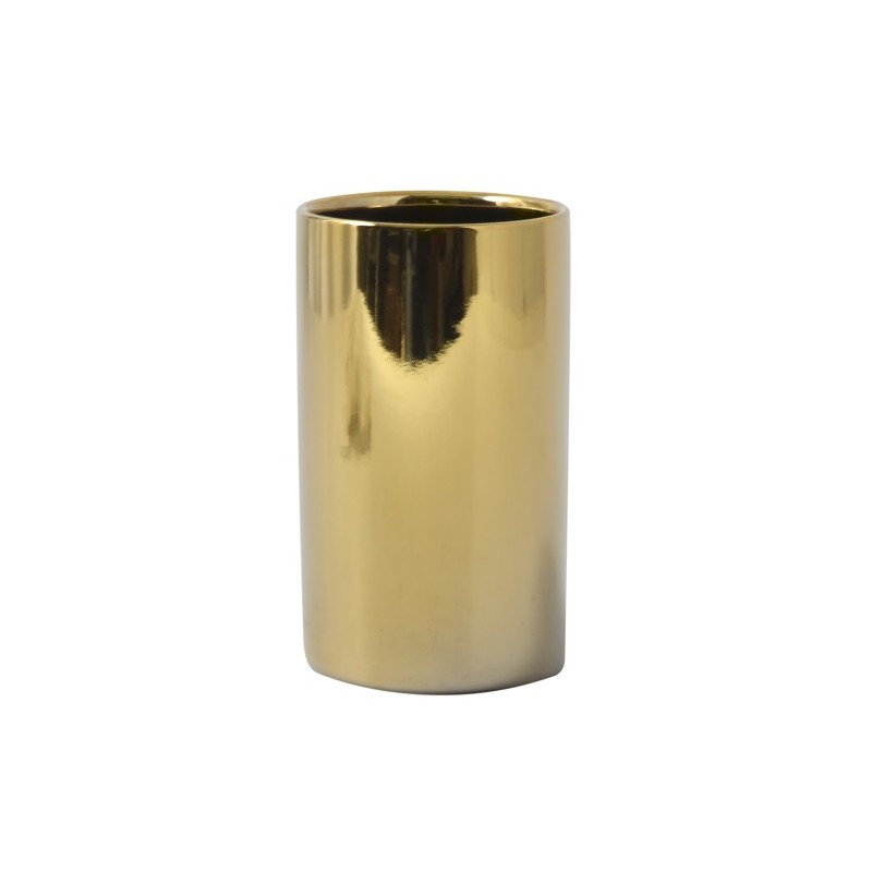 Ceramic tumbler TUBE Shiny Gold Spirella