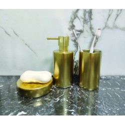 Ceramic tumbler TUBE Shiny Gold Spirella