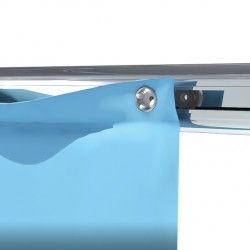 Rod bar for extendable shower curtain or bathtub without drilling in Aluminum SURPRISE 75-125cm Gray Spirella