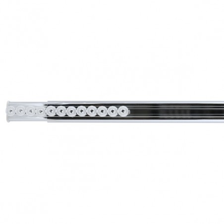 Rod bar for extendable shower curtain or bathtub without drilling in Aluminum SURPRISE 75-125cm Gray Spirella