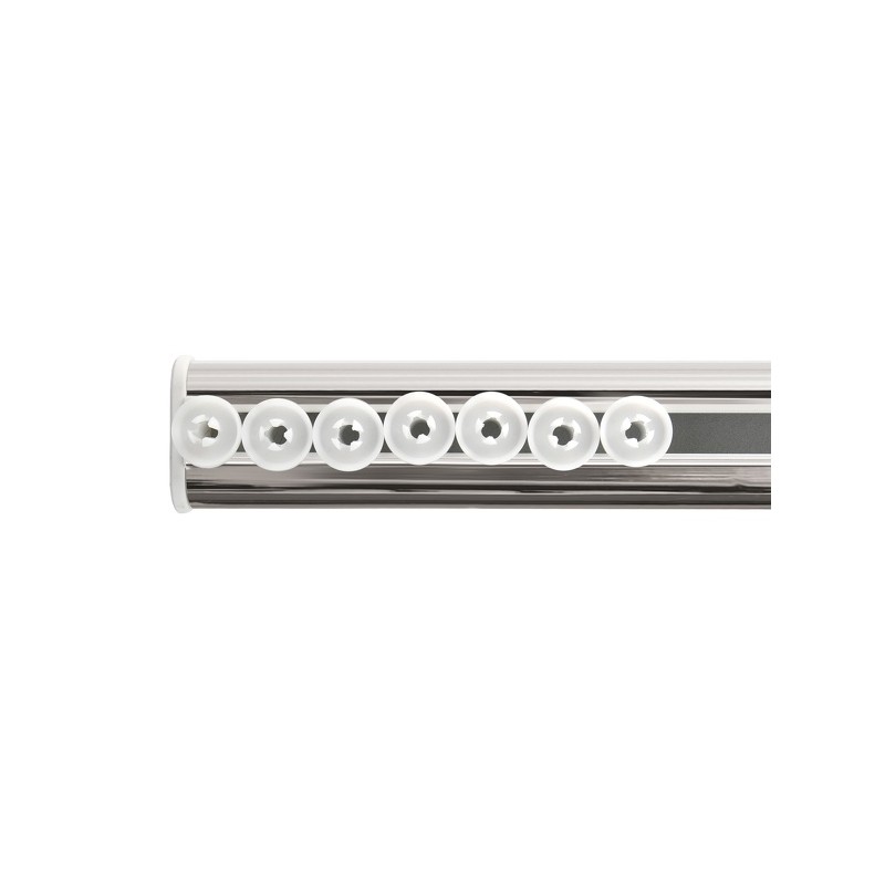 Barra para cortina de ducha o bañera extensible sin taladrar en Aluminio SURPRISE 75-125cm  Gris Spirella