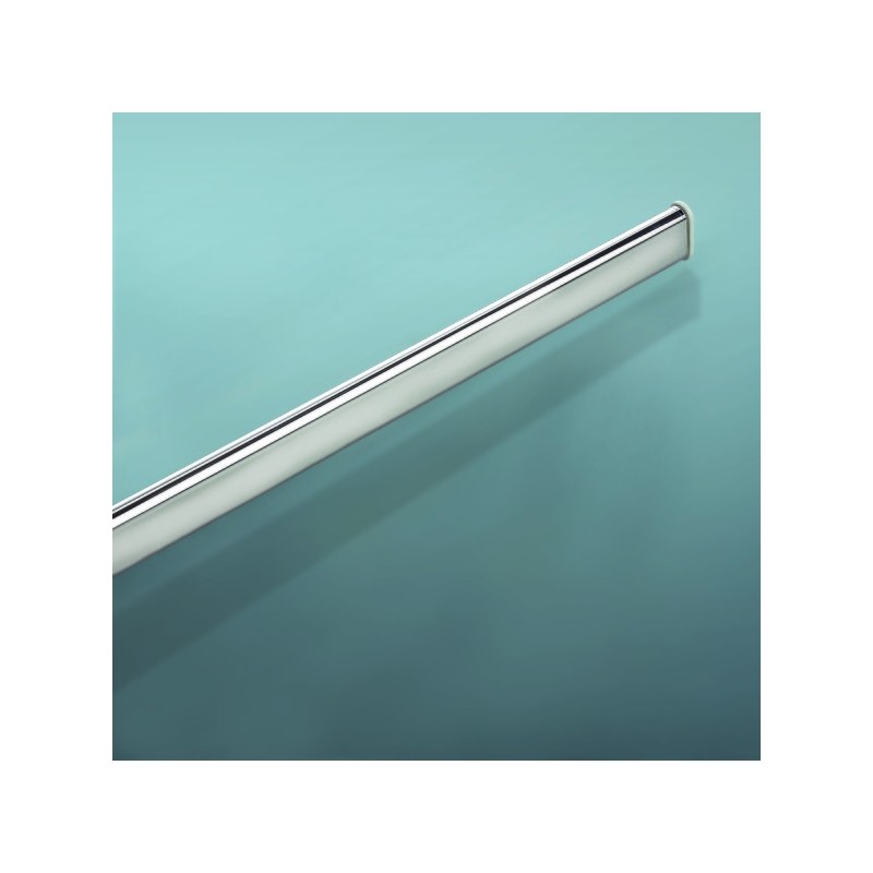 Barra para cortina de ducha o bañera extensible sin taladrar en Aluminio SURPRISE 125-210cm Gris Spirella
