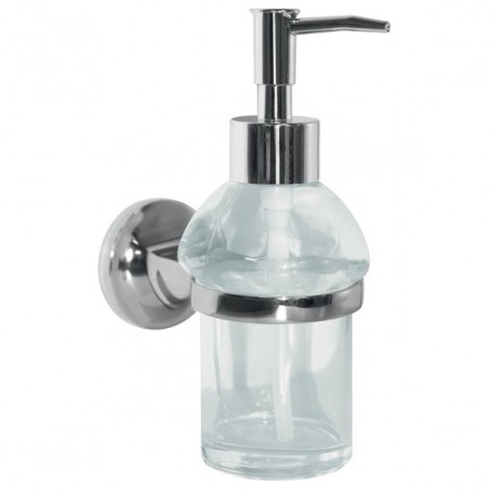 Fixed soap dispenser Glass & chrome steel LAGUNE Transparent Spirella