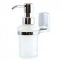 Soap dispenser to fix Glass & Chrome TAKU Transparent Spirella