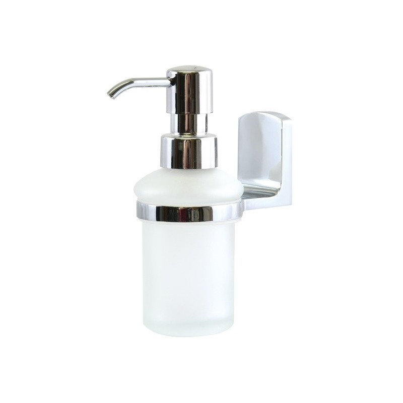Soap dispenser to fix Glass & Chrome TAKU Transparent Spirella