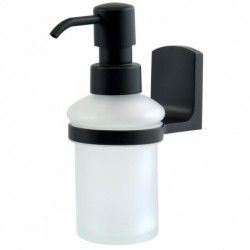 Spirella Seifenspender Feststehender Glas & Chrom TAKU Transparent & Schwarz