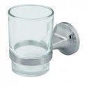 Tumbler to fix Glass & Steel LAGUNE Transparent Chrome Spirella