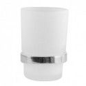 Tumbler to fix Glass & Chrome TAKU Transparent Spirella