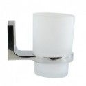 Tumbler to fix Glass & Chrome TAKU Transparent Spirella