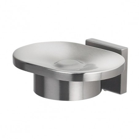 Jabonera para fijar Cromo acero inoxidable NYO Gris Spirella