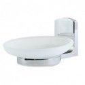 Porte savon à  fixer Verre & Chromé TAKU Transparent Spirella