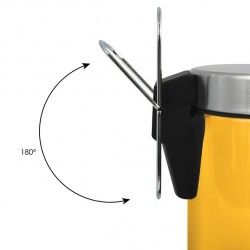 Papelera con pedal acero inoxidable 3L Safran MSV