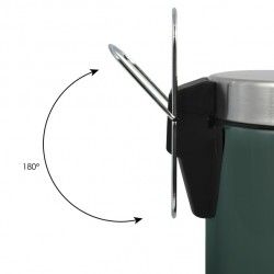 Poubelle à  pédale Inox 3L Vert Foncé MSV