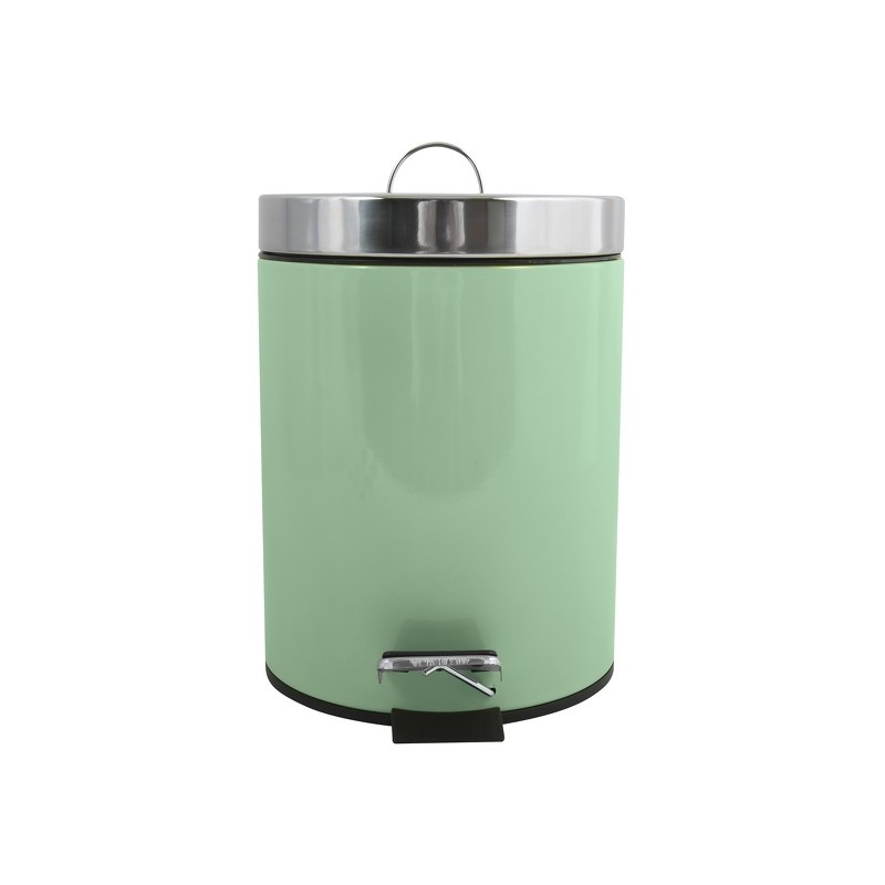 Poubelle à  pédale Inox 3L Vert Basil MSV
