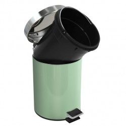 Pedal bin Stainless Steel 3L Green Basil MSV