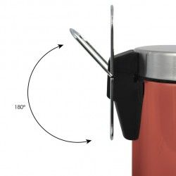 Pattumiera a pedale in acciaio inox 3L Terracotta MSV