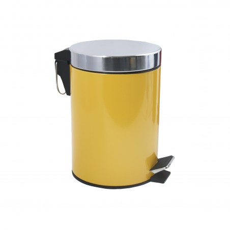 MSV Badezimmer Treteimer Edelstahl 3L Safran