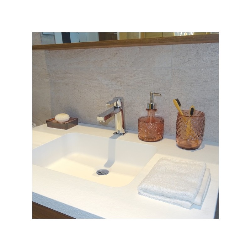 Distributeur de savon verre recyclé CARMINA Terracotta Spirella