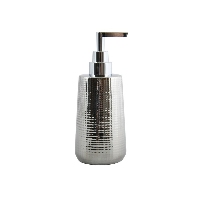 Dosatore sapone ceramica DALLAS Argento MSV