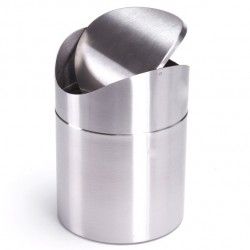 Table or cosmetic tilting bin 1.5L stainless steel MSV