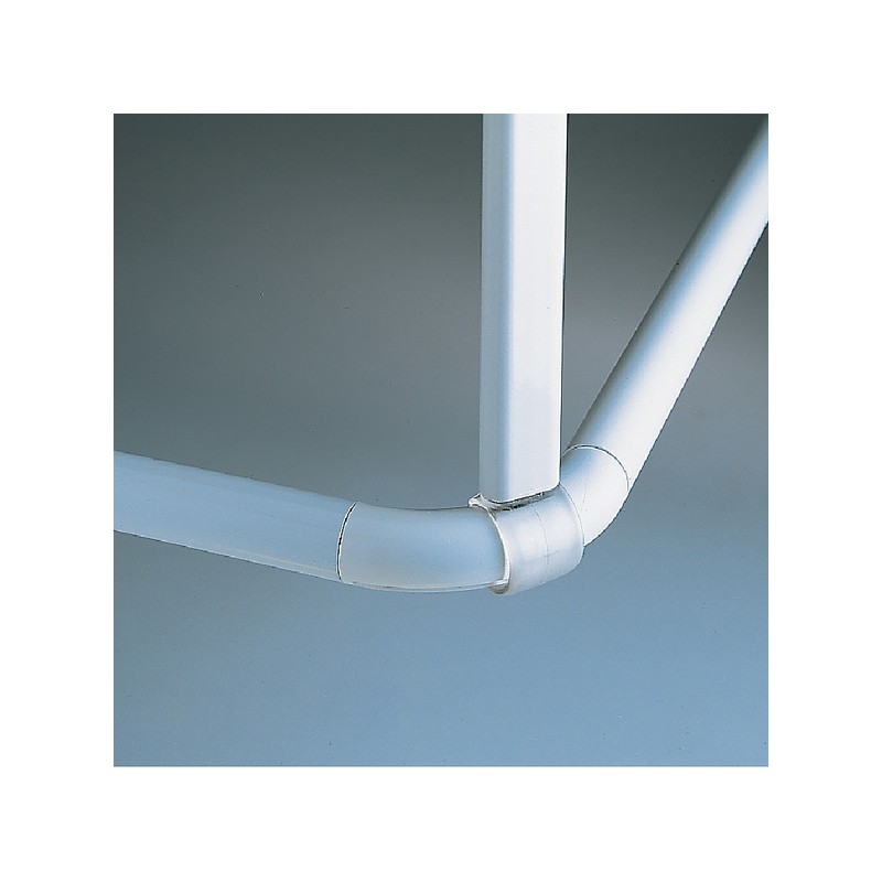 Ceiling support for shower bar model MAGIC UNIVERSAL White Spirella